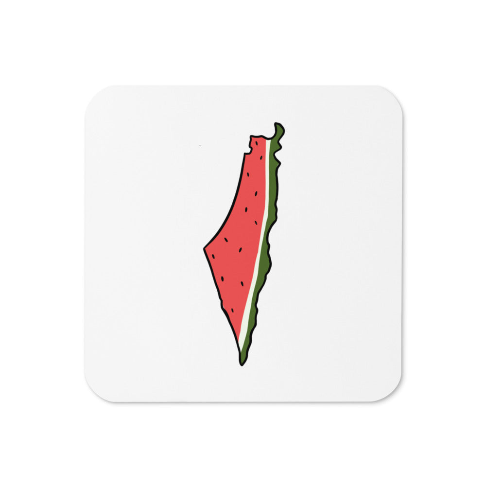 Watermelon Palestine Map Coaster