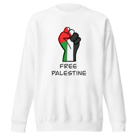 Free Palestine Sweatshirt - White