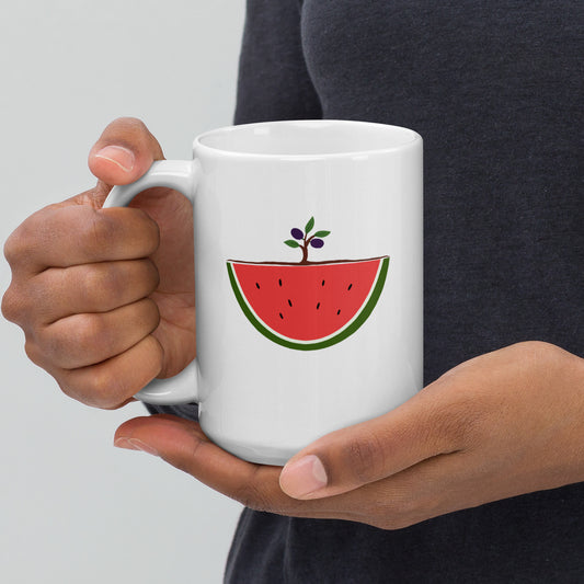 Watermelon & Olive Tree Mug