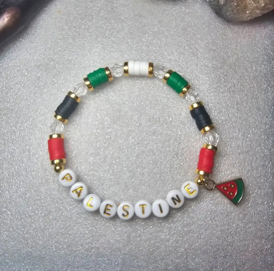 Bracelet Palestine Femme Pastèque main image 1