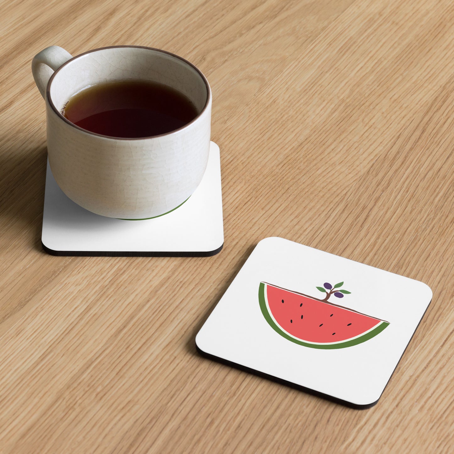 Watermelon & Olive Tree Coaster