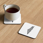 Keffiyah Palestine Map Coaster