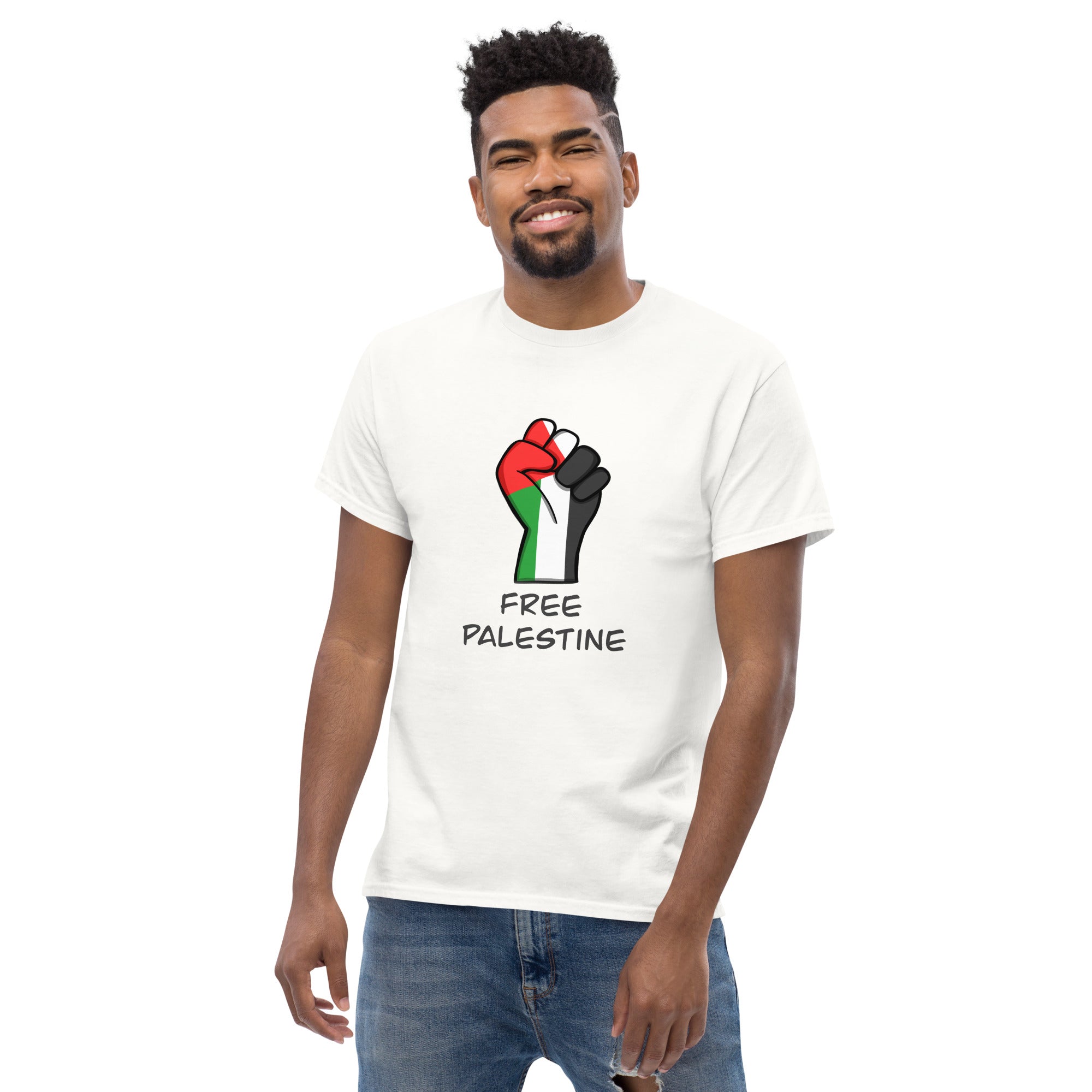 T-shirt Free Palestine In Cotone BIO - O'Press - Foto 10