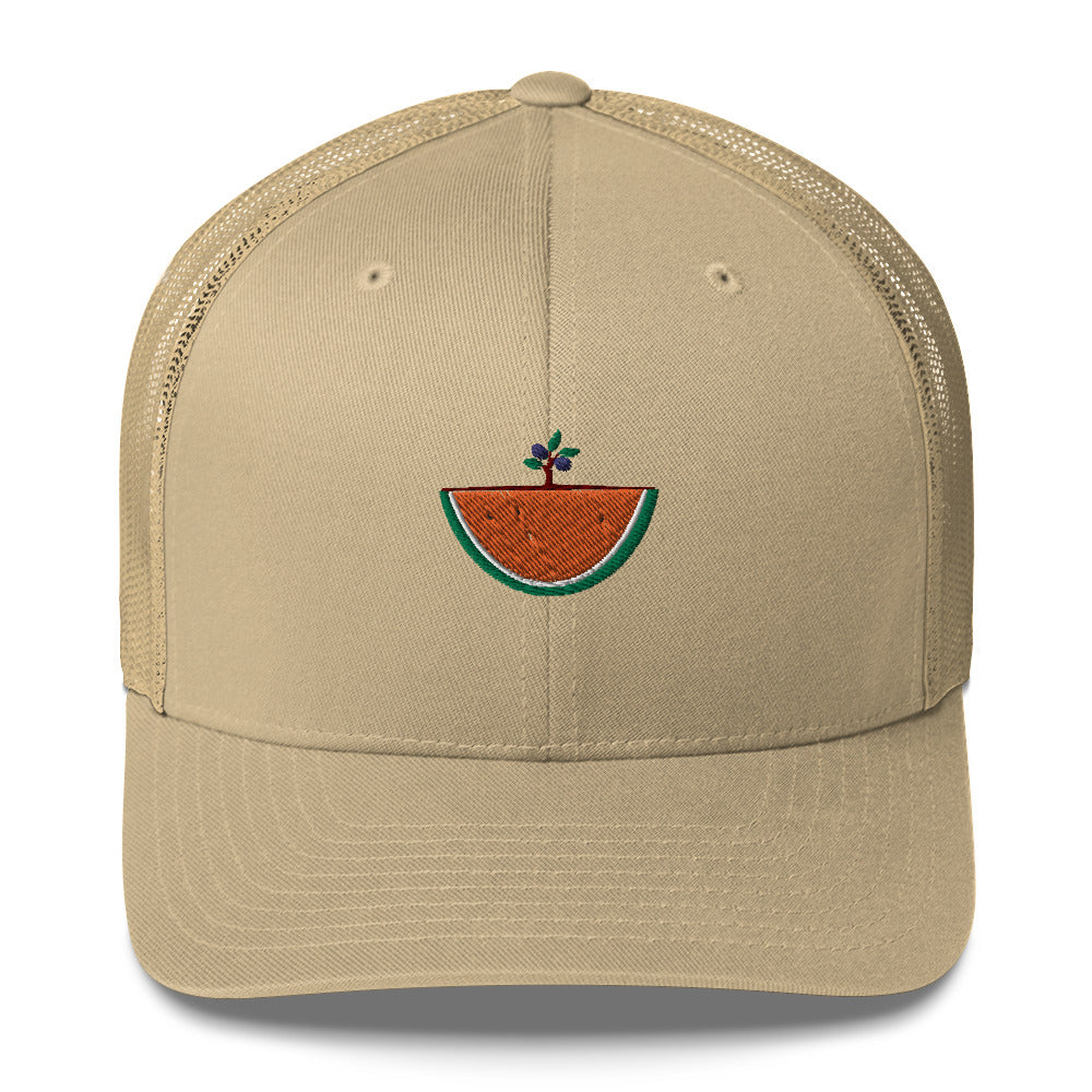 Watermelon & Olive Tree Hat