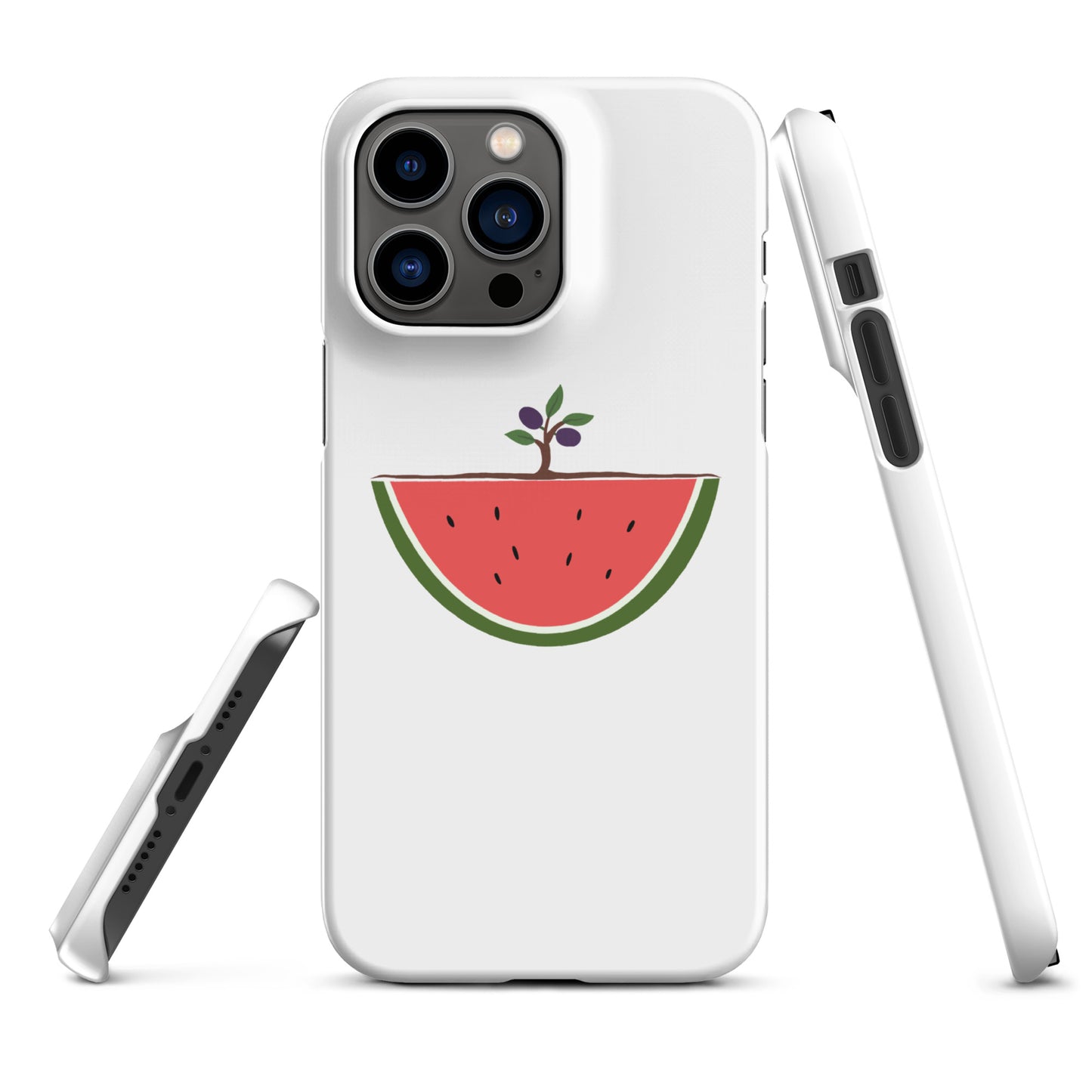 Watermelon & Olive Tree iPhone Case