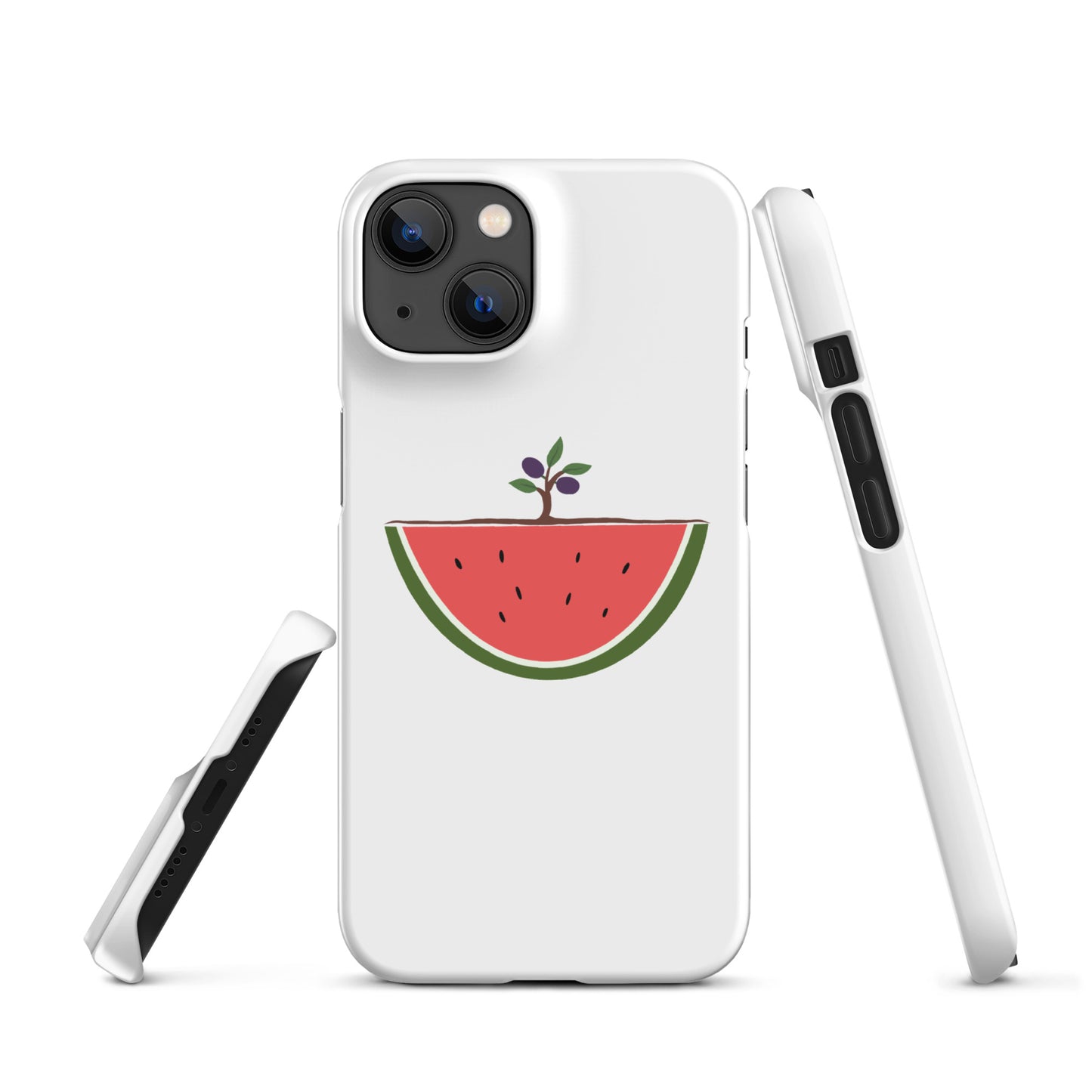 Watermelon & Olive Tree iPhone Case