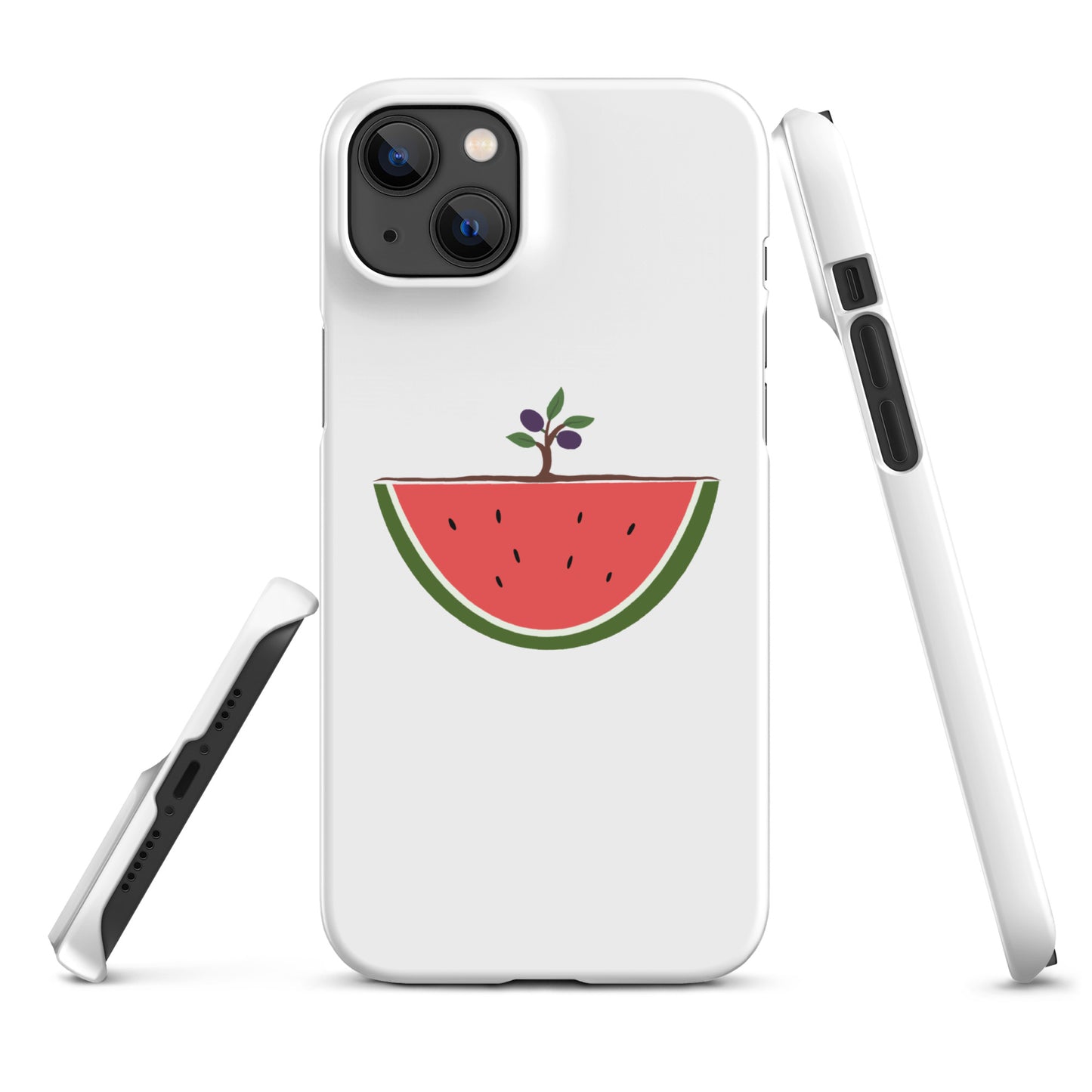 Watermelon & Olive Tree iPhone Case