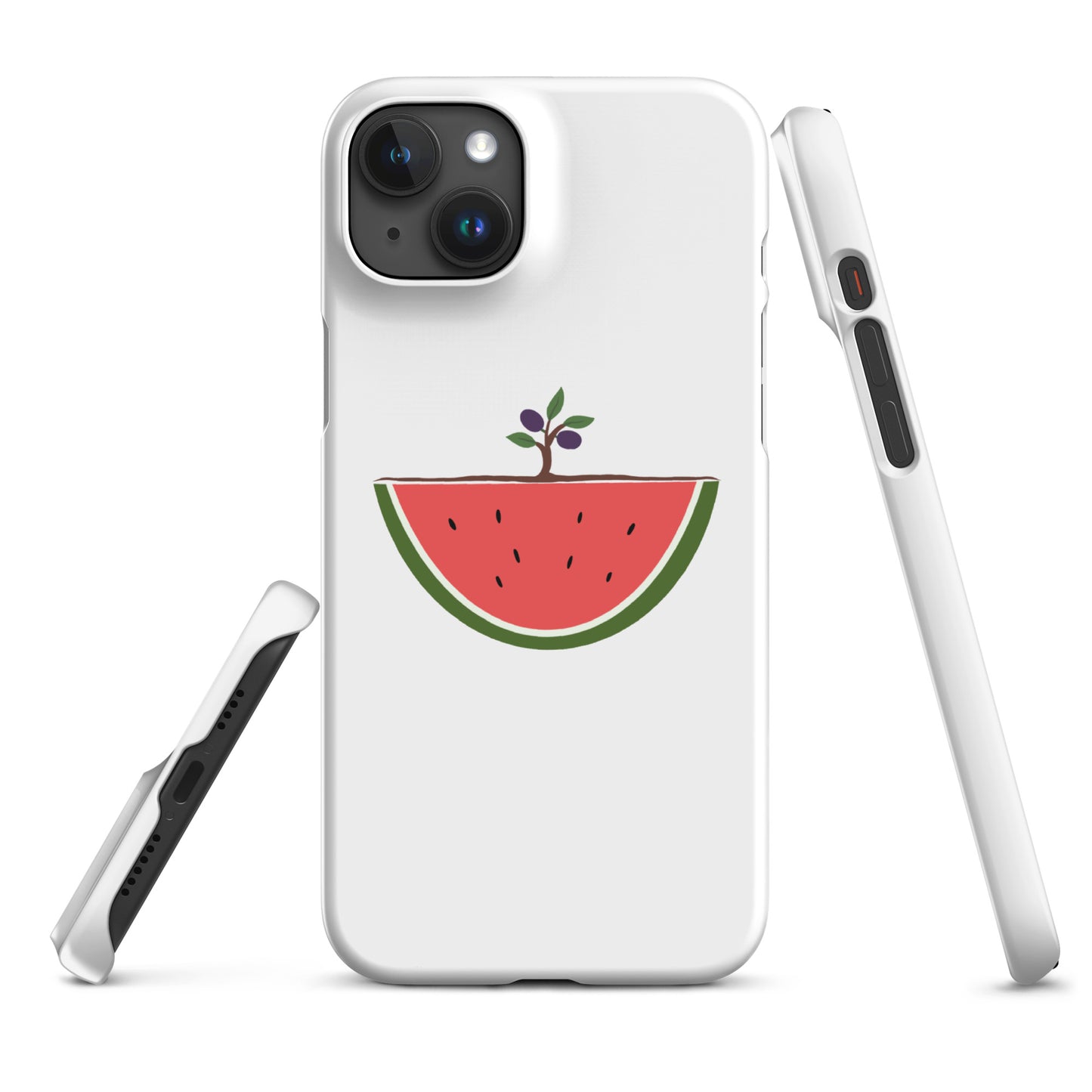 Watermelon & Olive Tree iPhone Case