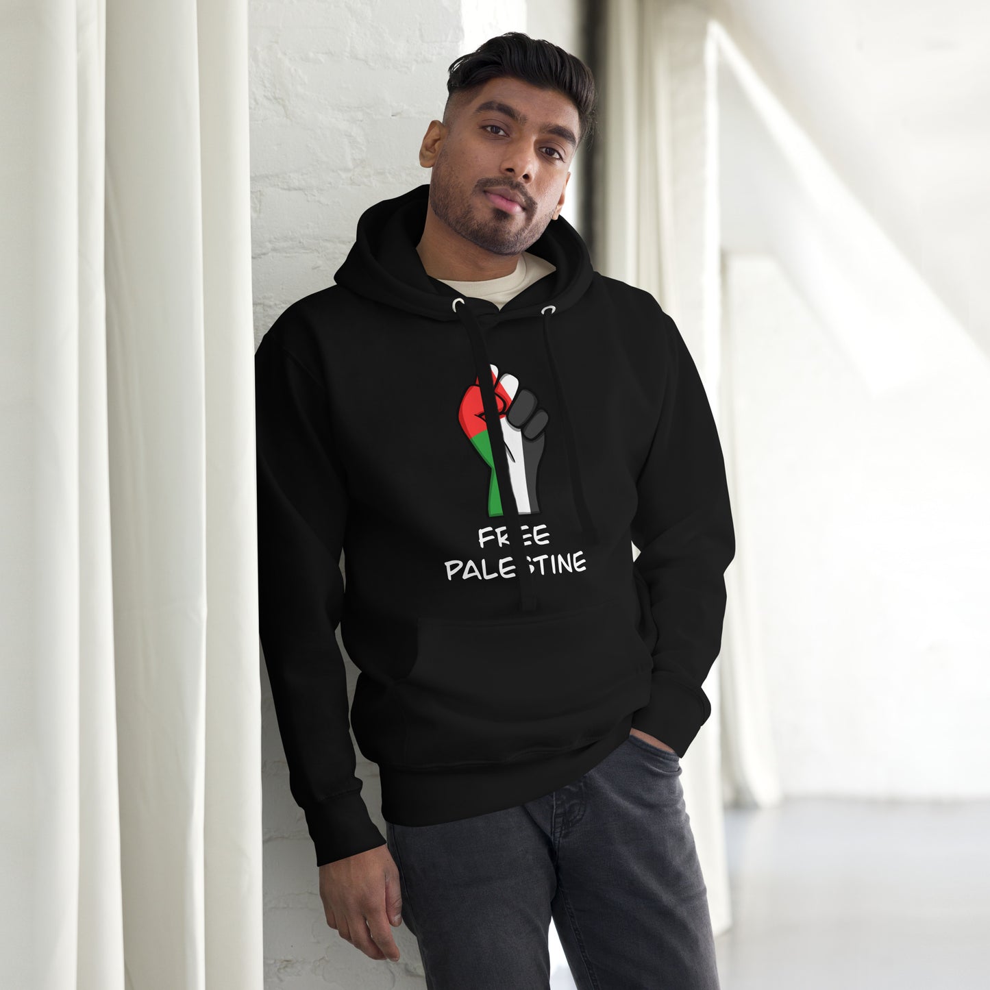 Free Palestine Hoodie - Black