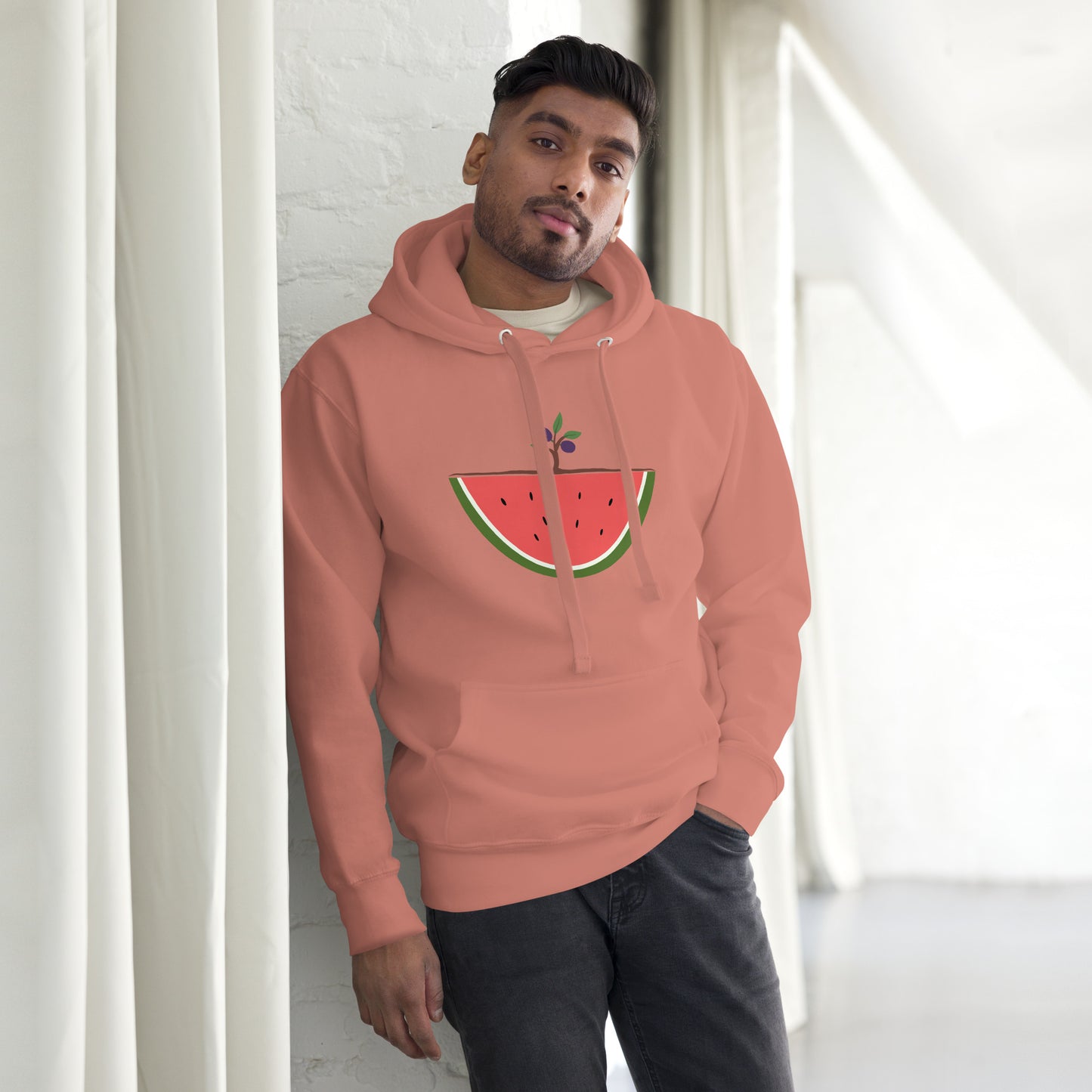 Watermelon & Olive Tree Hoodie