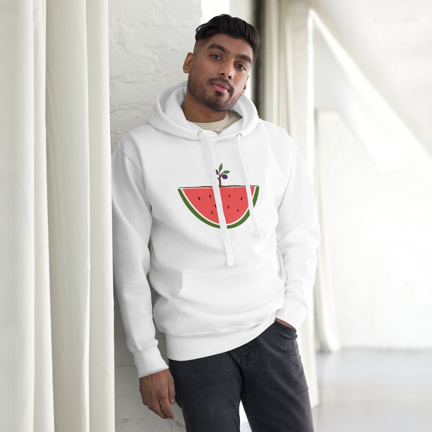 Watermelon & Olive Tree Hoodie