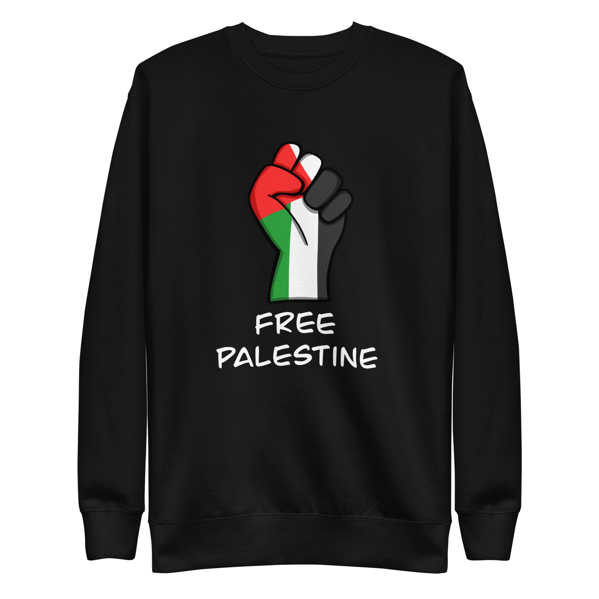 Free Palestine Sweatshirt - Black