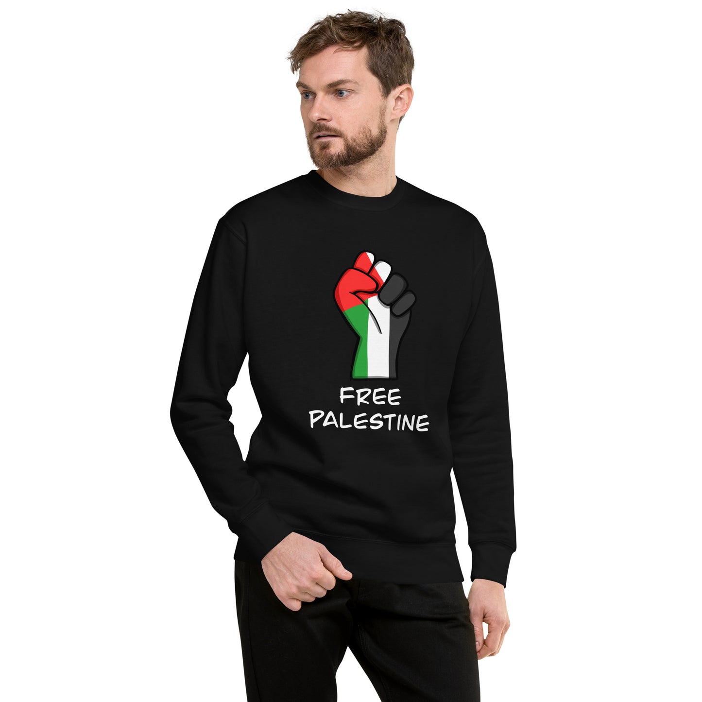 Free Palestine Sweatshirt - Black