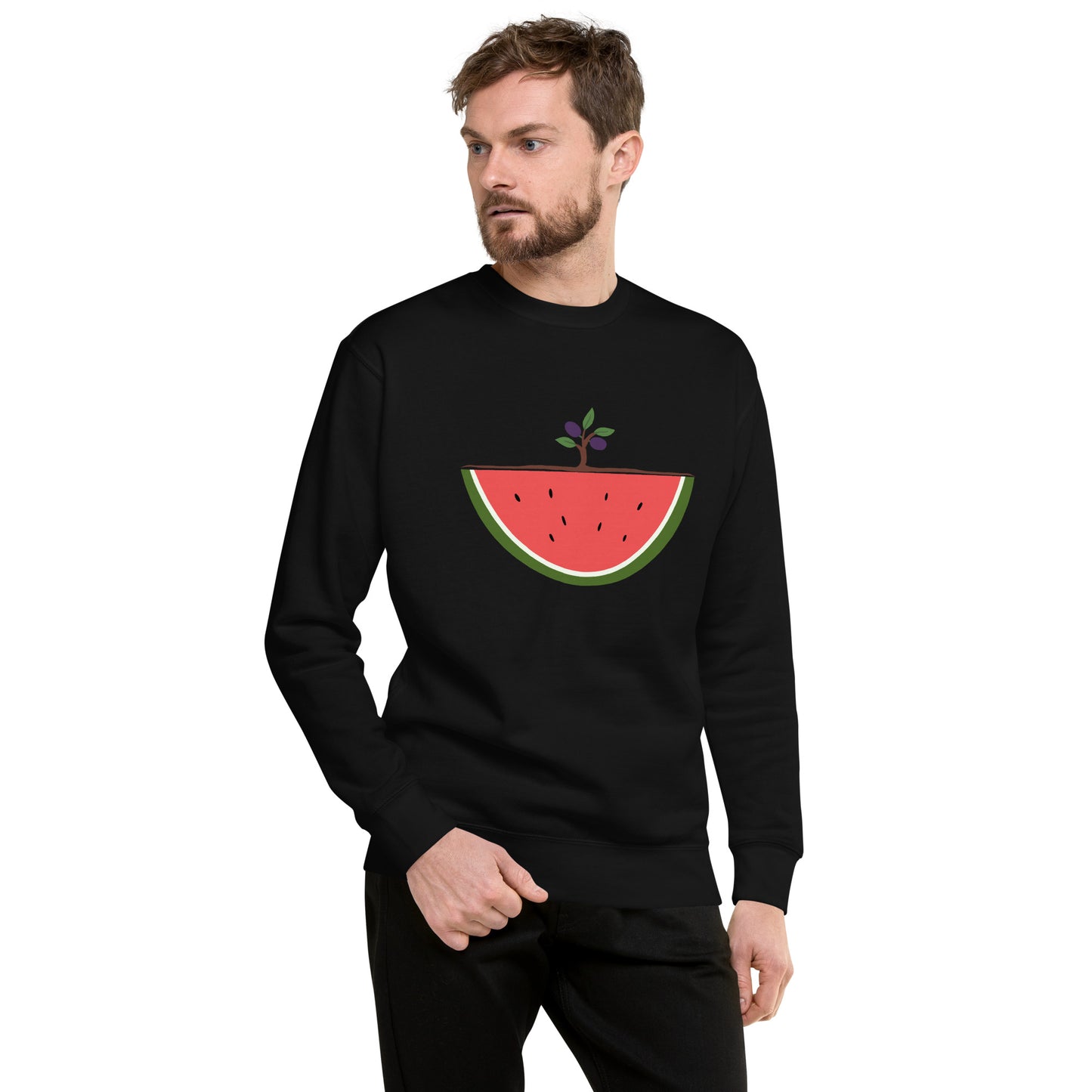 Watermelon & Olive Tree Sweatshirt