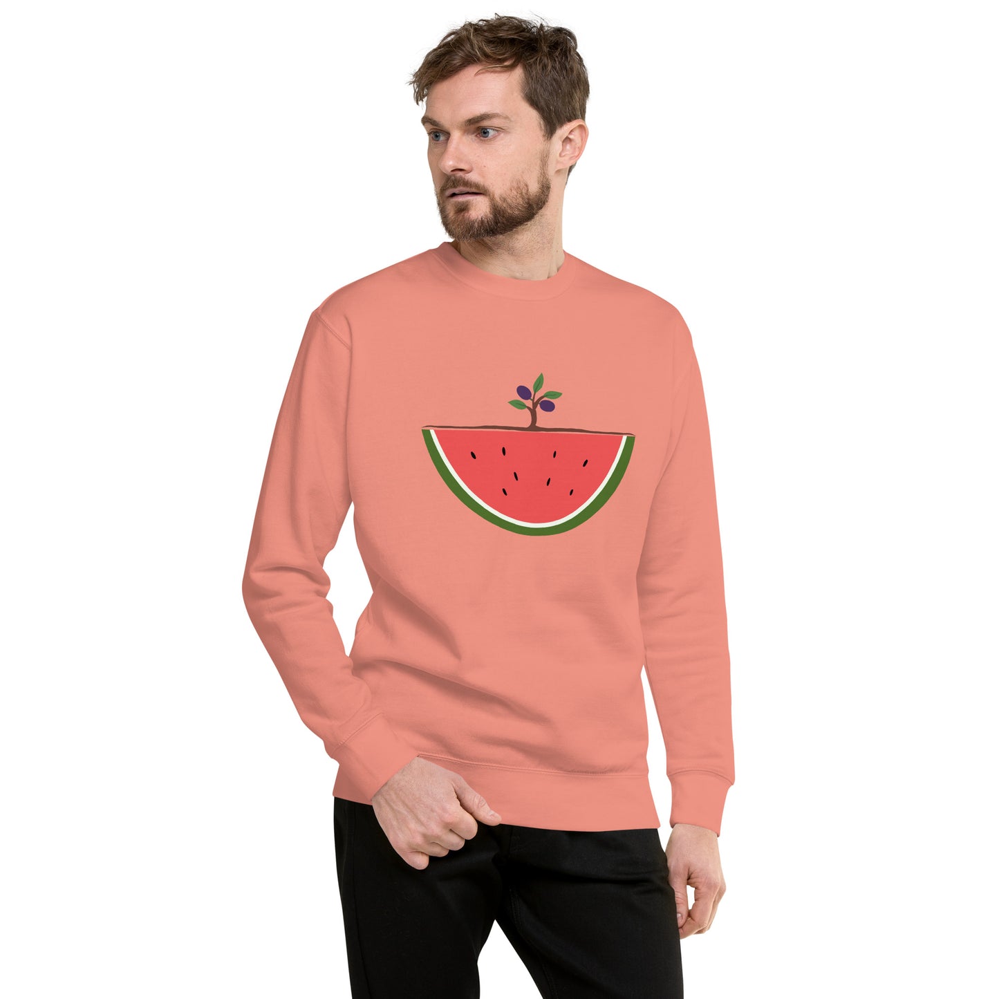 Watermelon & Olive Tree Sweatshirt