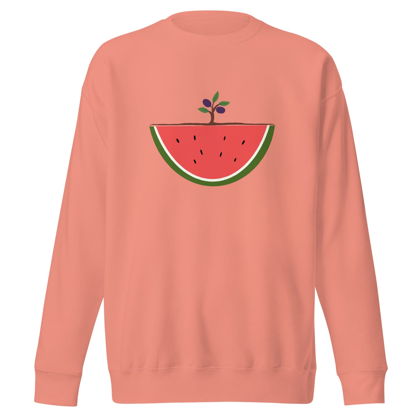 Watermelon & Olive Tree Sweatshirt