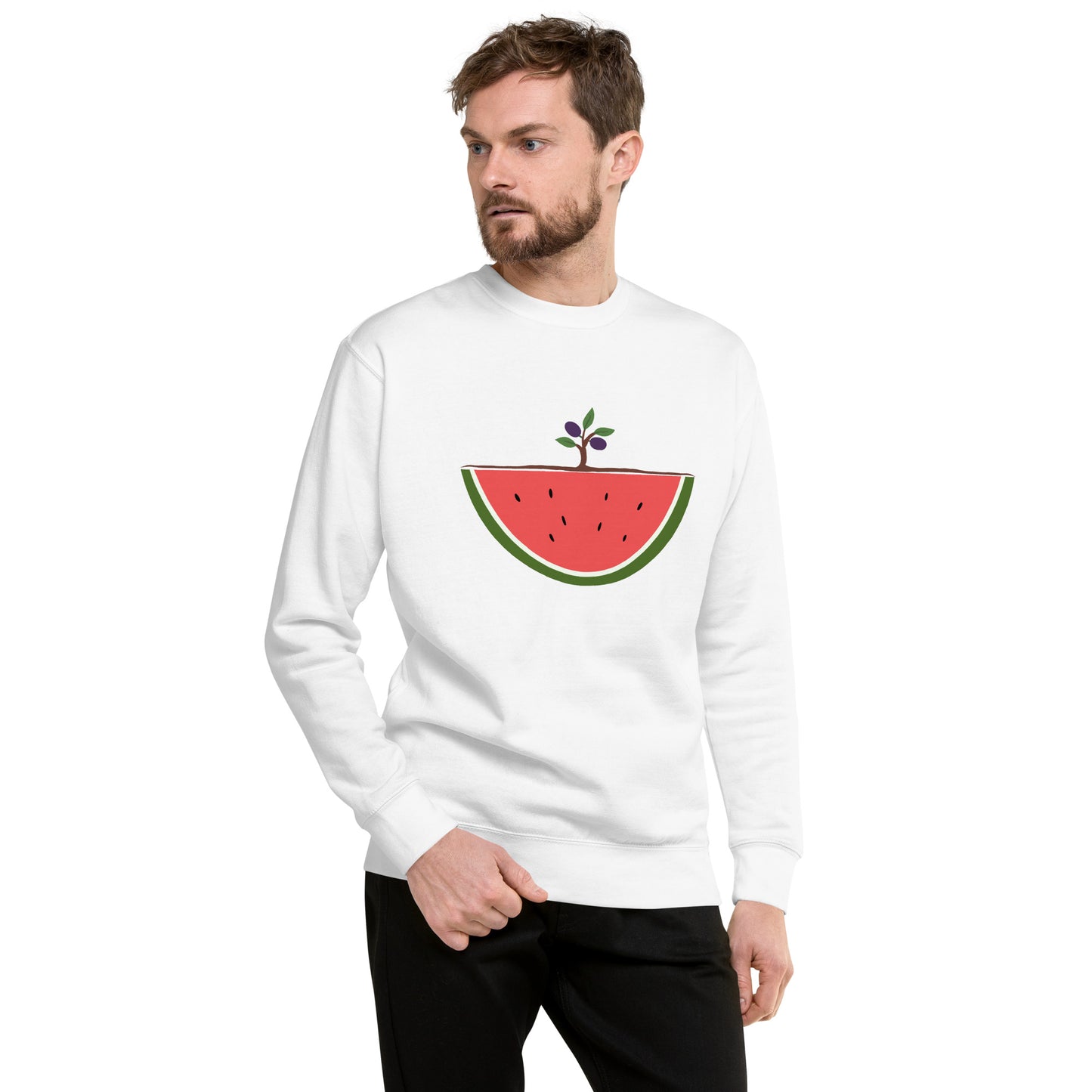 Watermelon & Olive Tree Sweatshirt