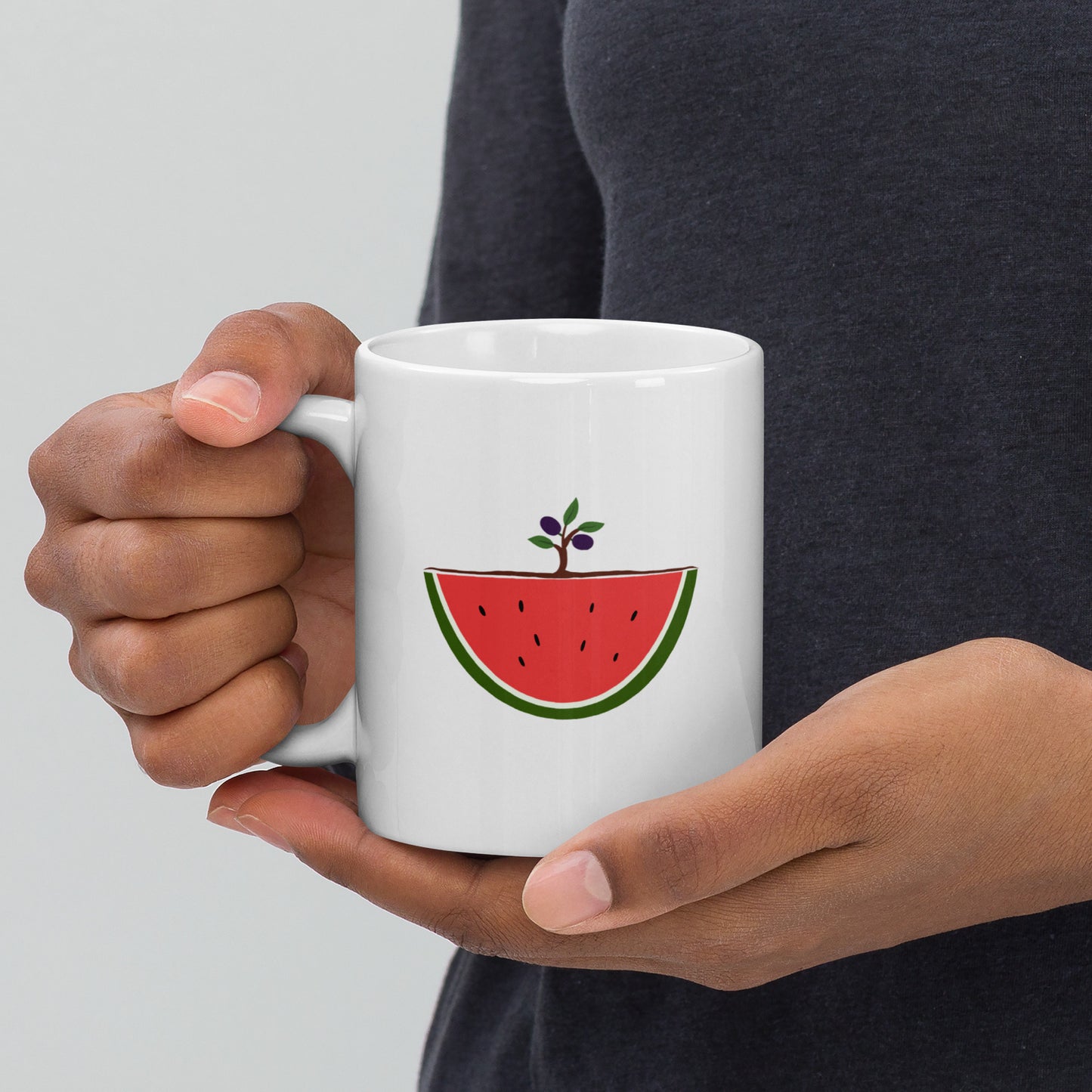 Watermelon & Olive Tree Mug