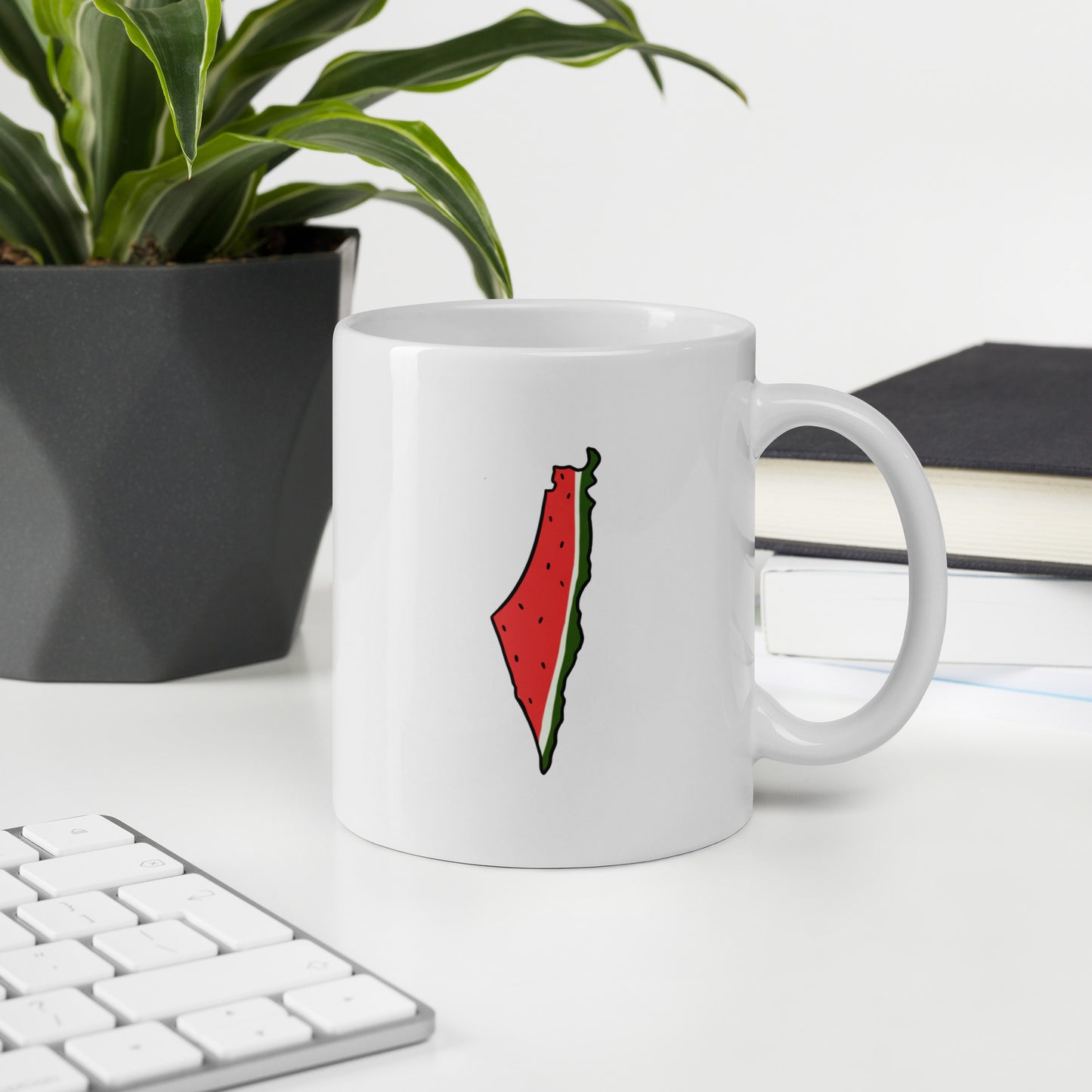 Watermelon Palestine Map Mug