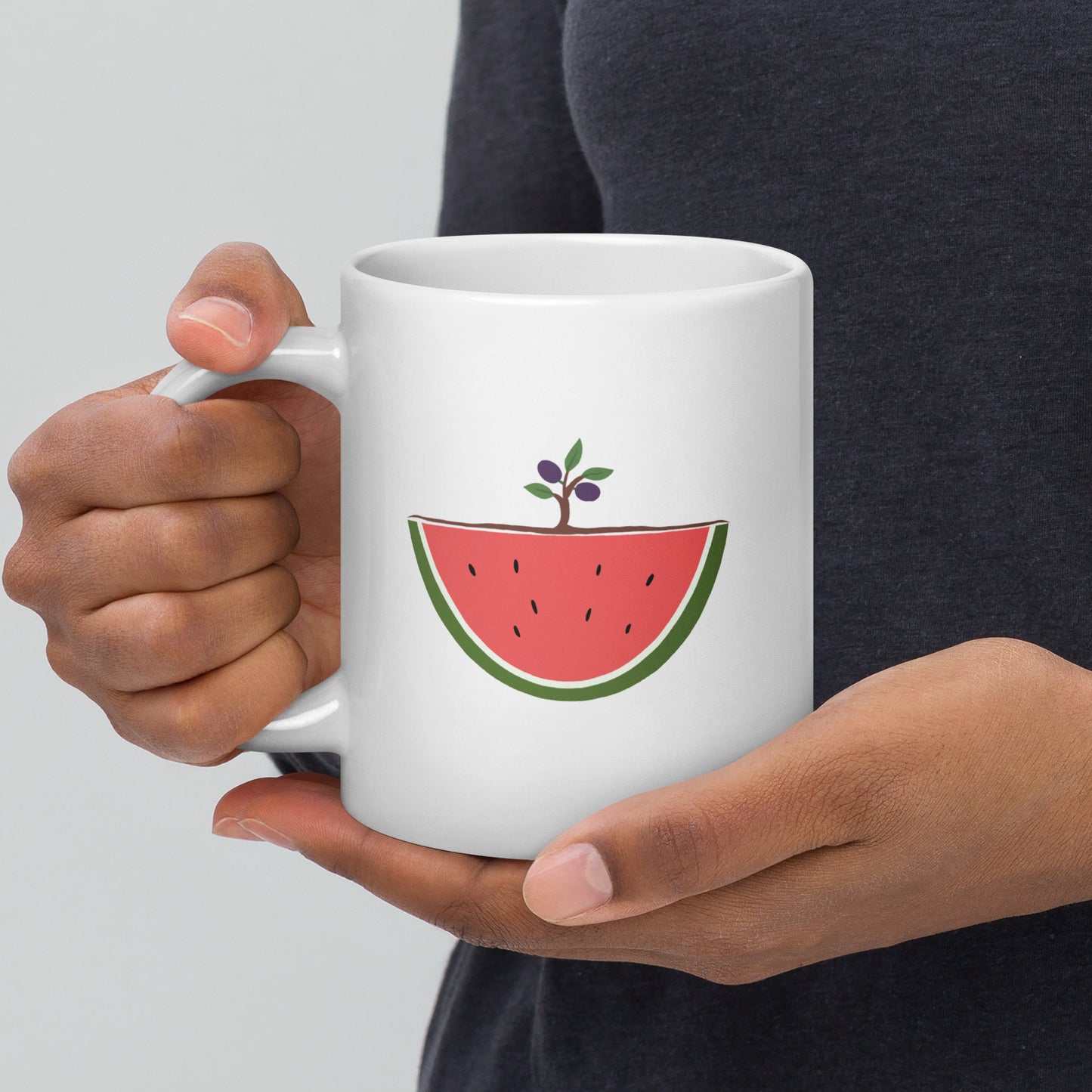 Watermelon & Olive Tree Mug